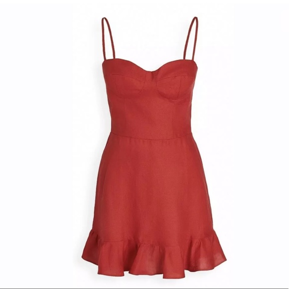 Reformation Dresses & Skirts - New Reformation Mariana Cherry Red Dress